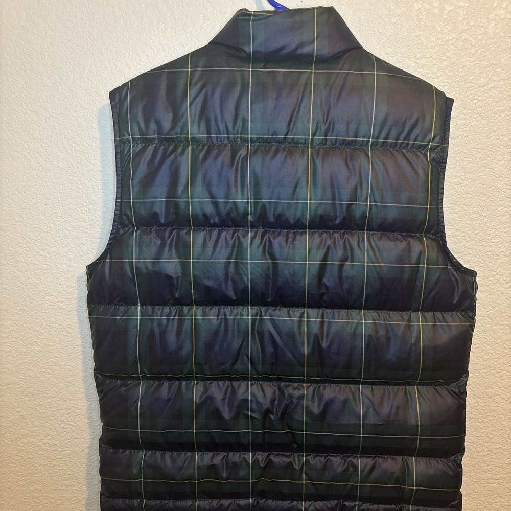 Brooks Brothers Puffer Vest Mens Size L Blue Down Fill * - Picture 11 of 14